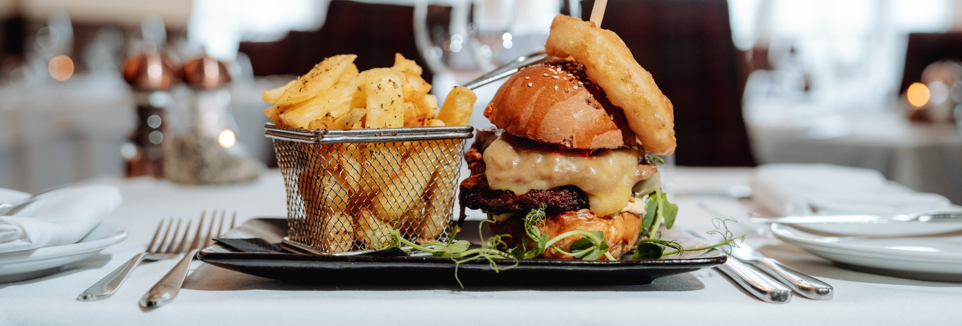 Two Bridges gourmet burger