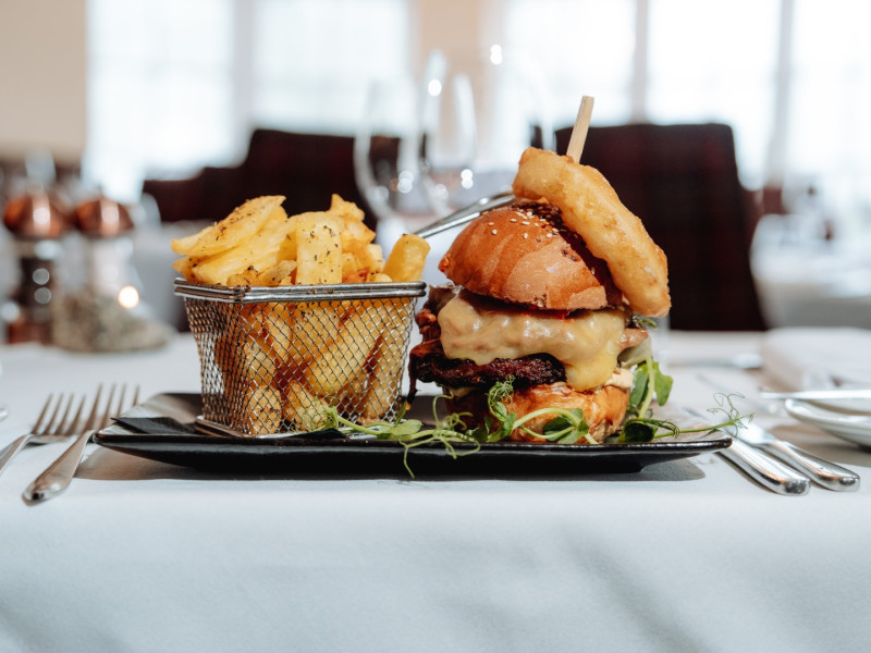 Two Bridges gourmet burger