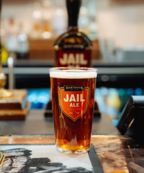 Jail Ale on the bar