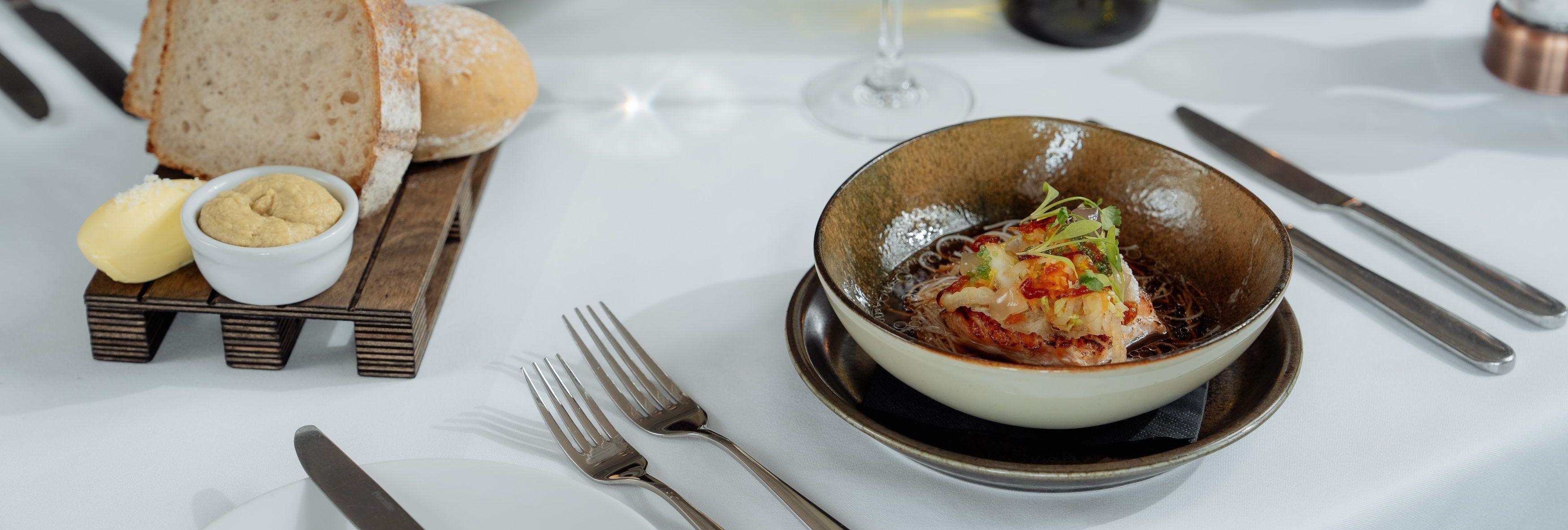 Dining at Two Bridges Hotel