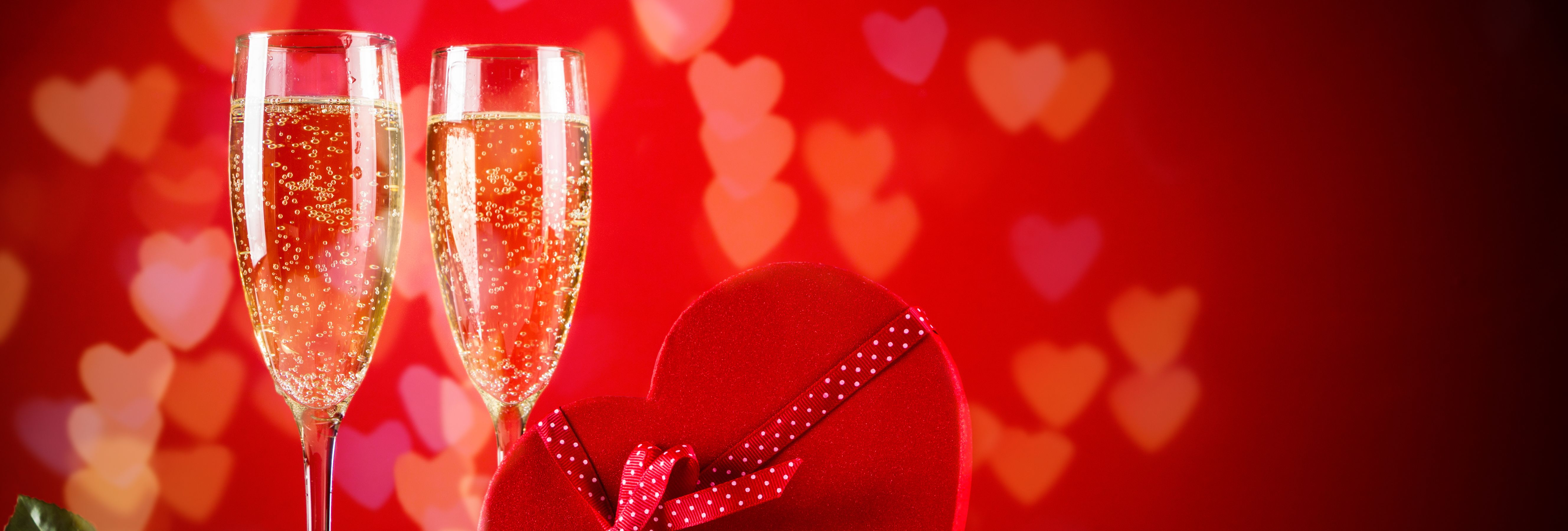 A glass of bubbly for Valentine's