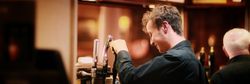 Serving at the bar