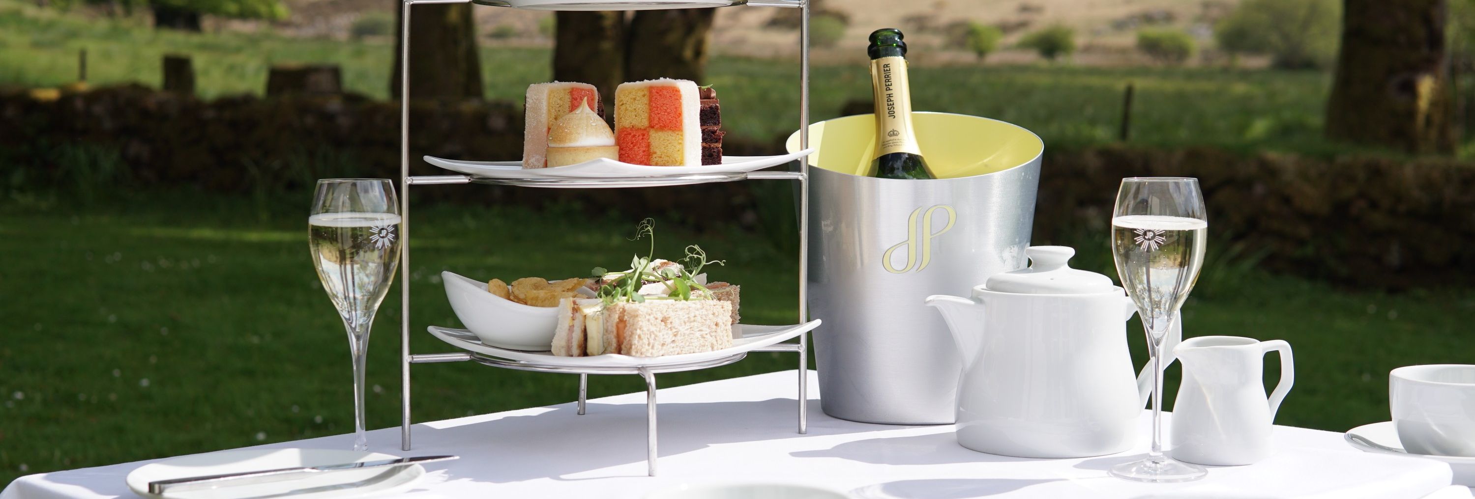 Afternoon tea at Two Bridges Hotel