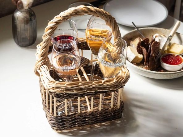 Glasses of wine froM Sandbridge Barton