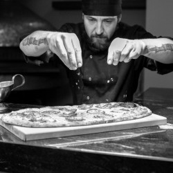 Pizza Chef Dusting