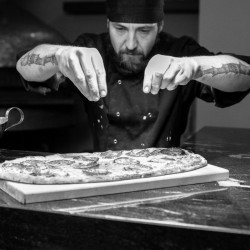 Pizza Chef Dusting