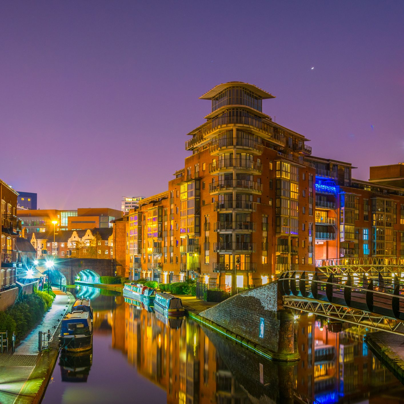 Water channel in central Birmingham