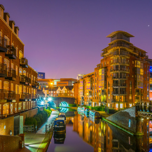 Water channel in central Birmingham