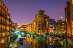 Water channel in central Birmingham