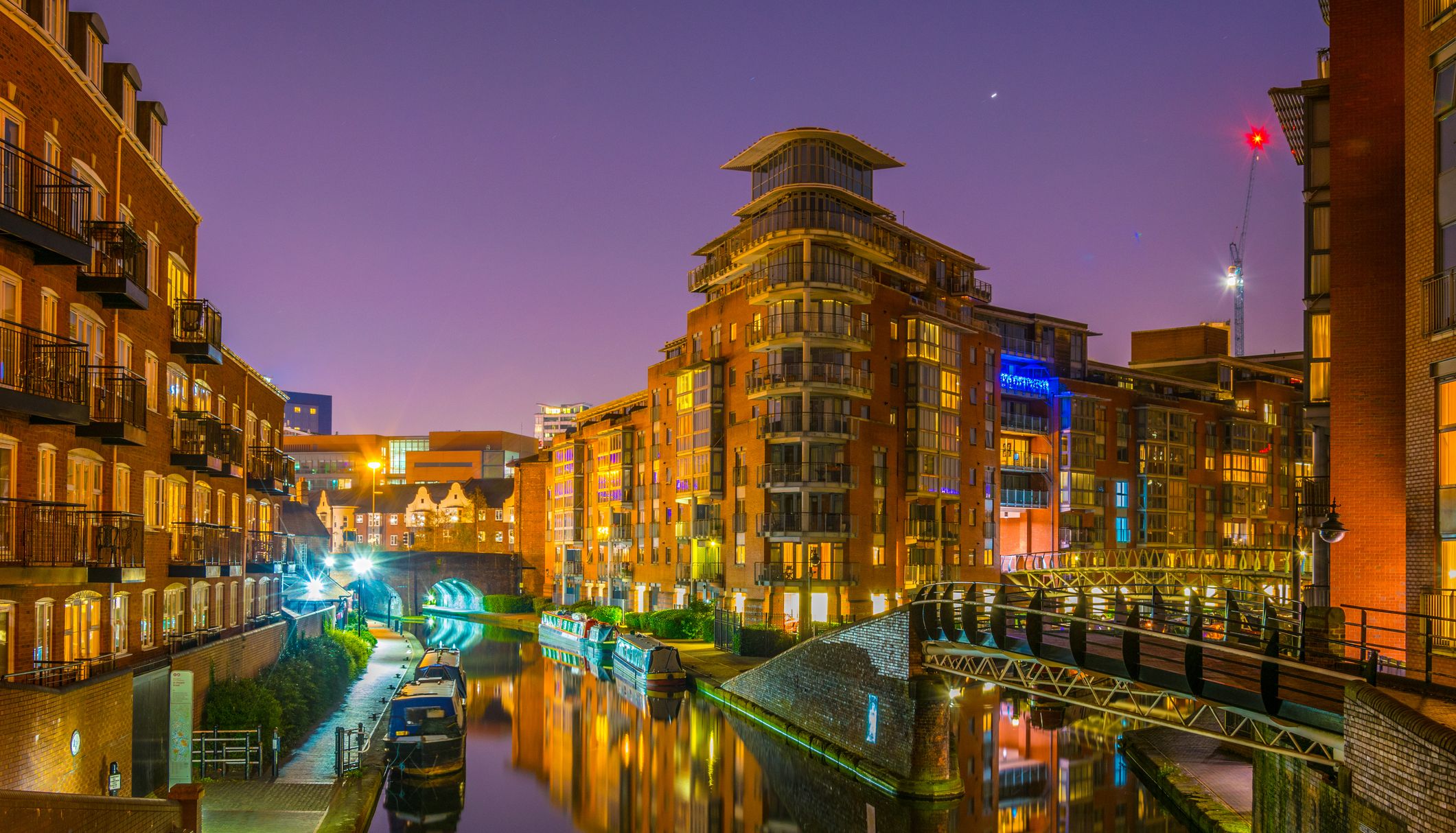 Water channel in central Birmingham