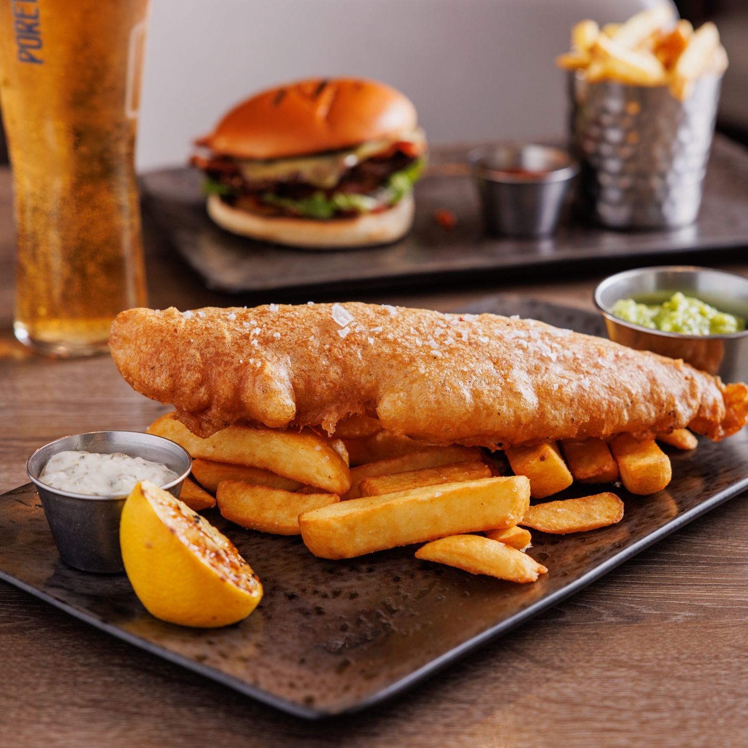 Fish and Chips on a plate