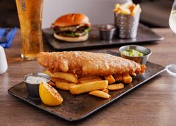Fish and Chips on a plate