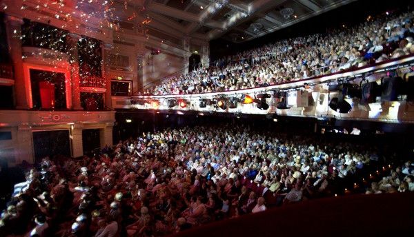 Full auditorium at Birmingham Hippodrome with audience watching a performance
