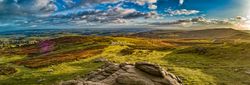 View from the top of a tor on dartmoor