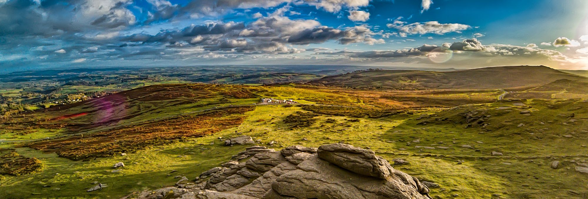 View from the top of a tor on dartmoor