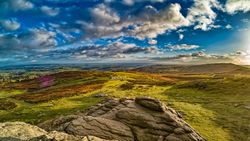 View from the top of a tor on dartmoor