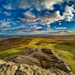 View from the top of a tor on dartmoor