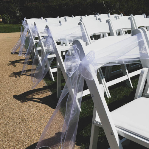 Outdoor ceremony set up
