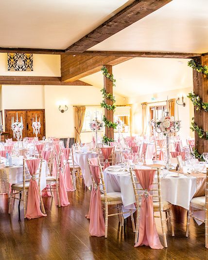 Barn set up for wedding