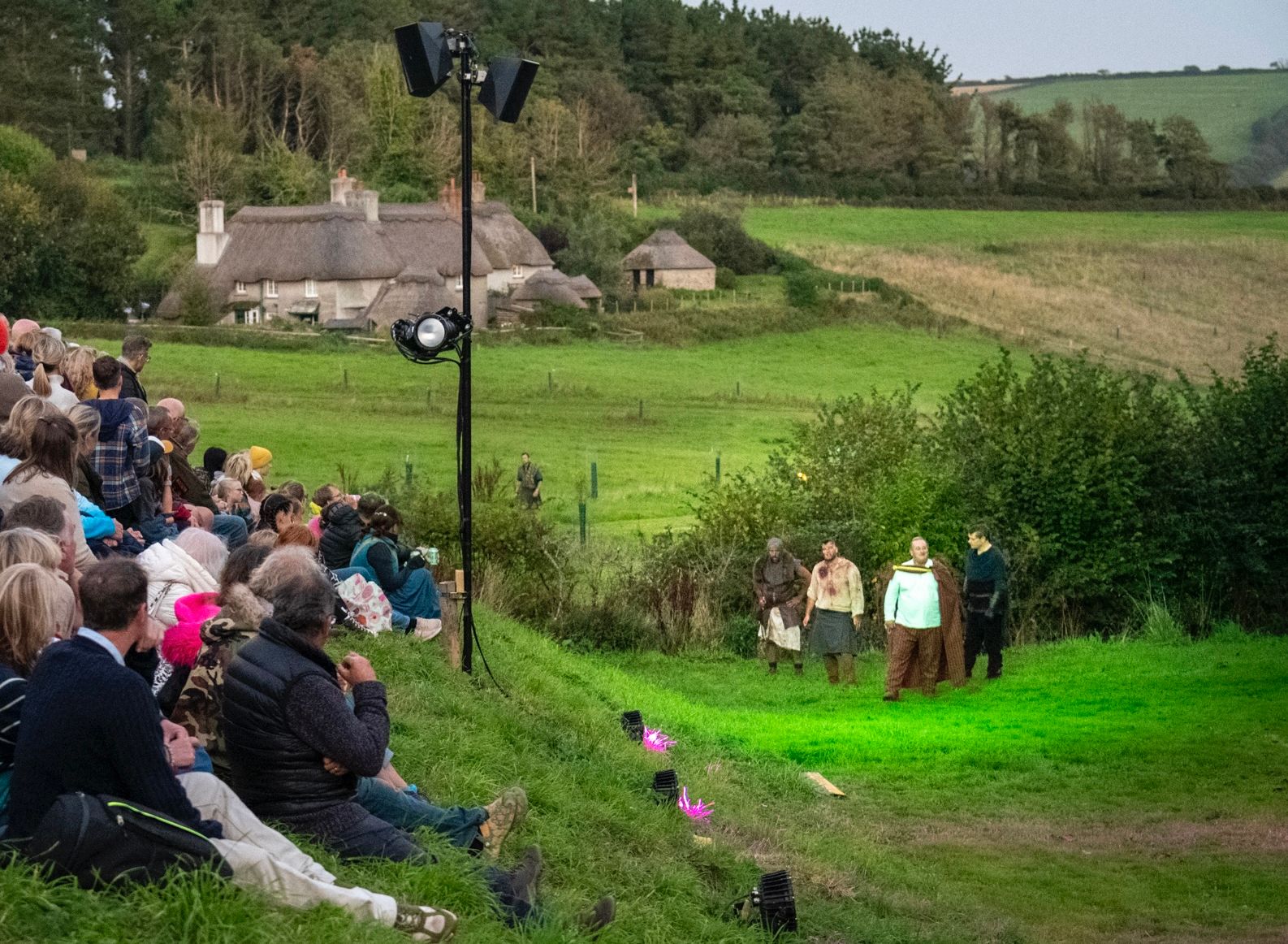 Outdoor theatre audence