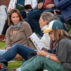 Outdoor theatre audience