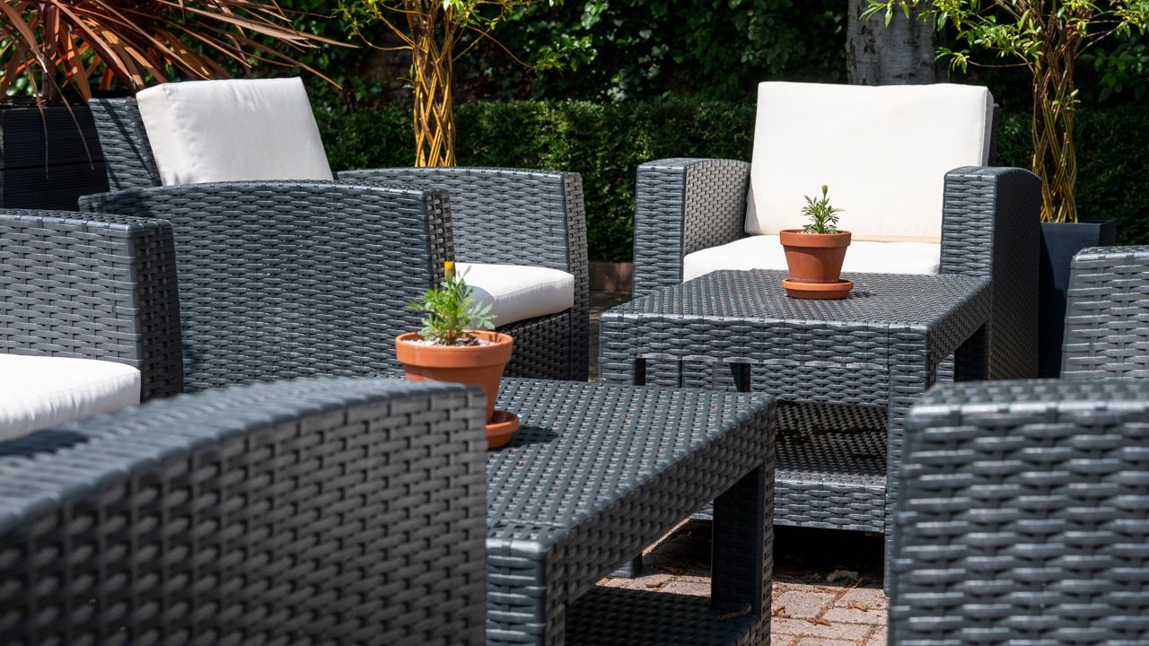 Beer Garden at the Wisteria Hotel in Oakham