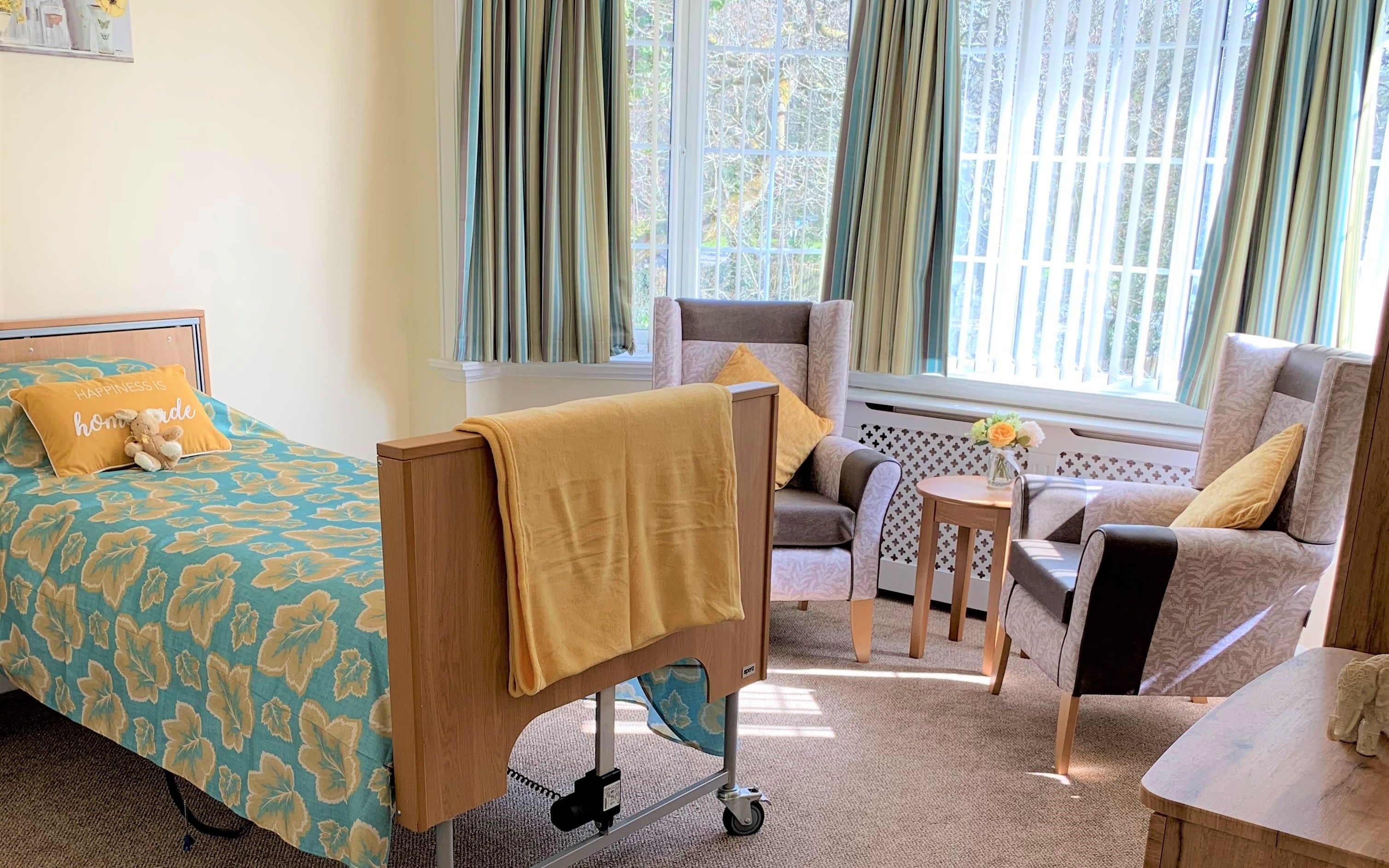 Care home bedroom