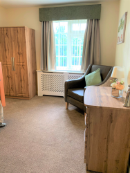 Care home bedroom