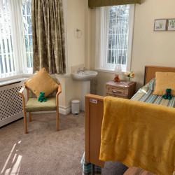 Care home bedroom