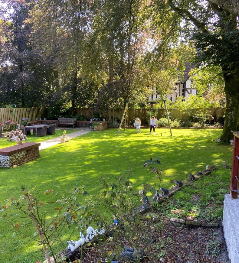 Back Garden of Woolwell Home