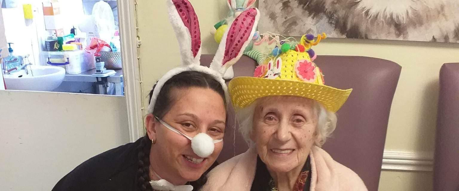 Woman with Easter Hat