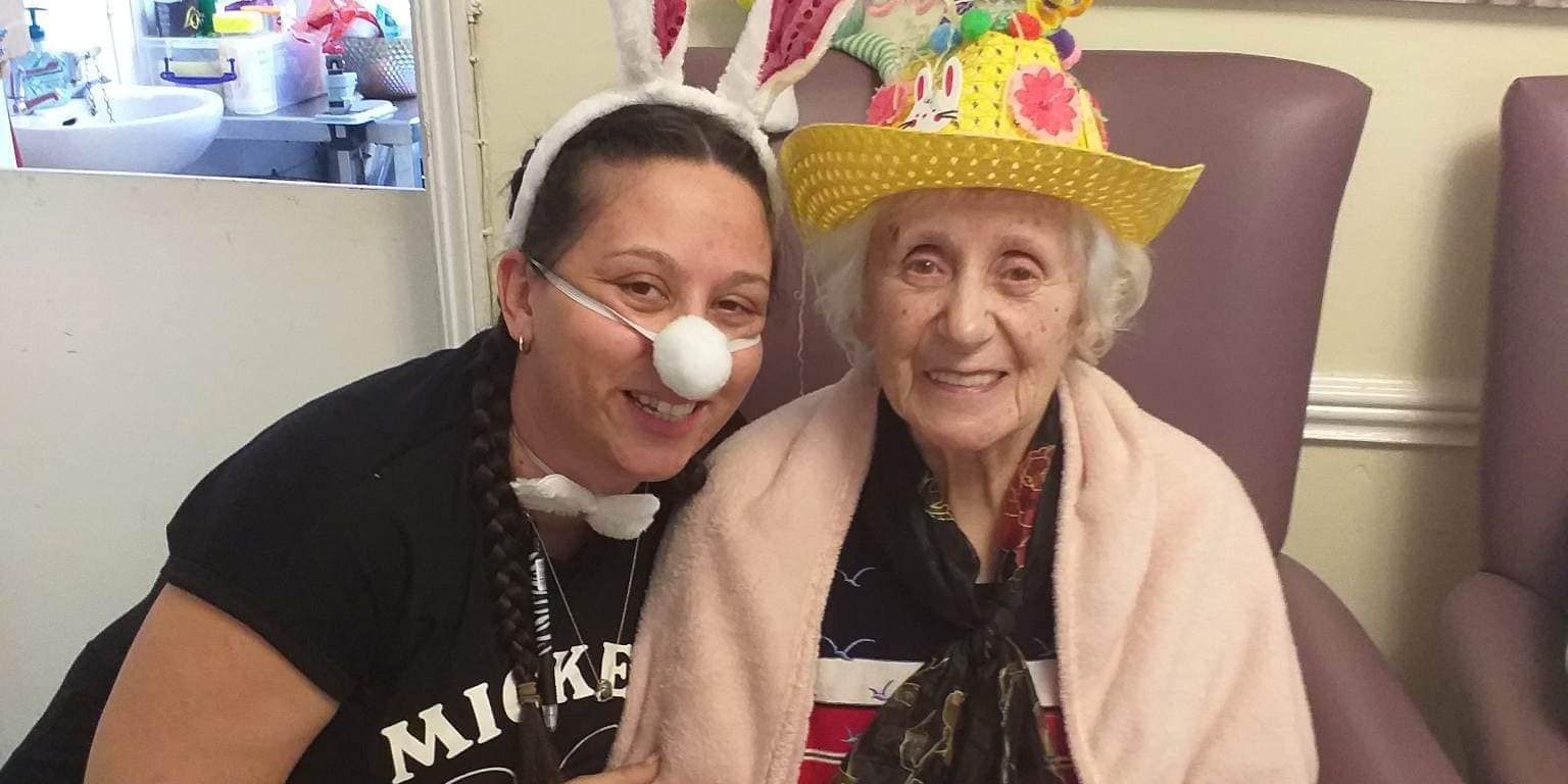 Woman with Easter Hat