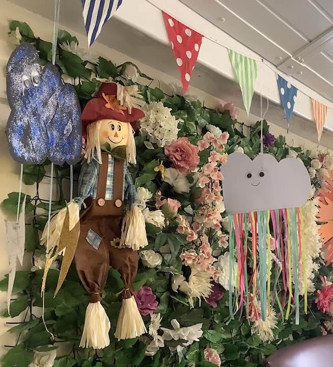 Decorations in a care home