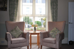 Armchairs in a bedroom