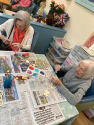 Enjoying painting