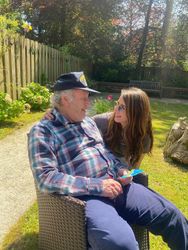 Enjoying some sunshine in the garden