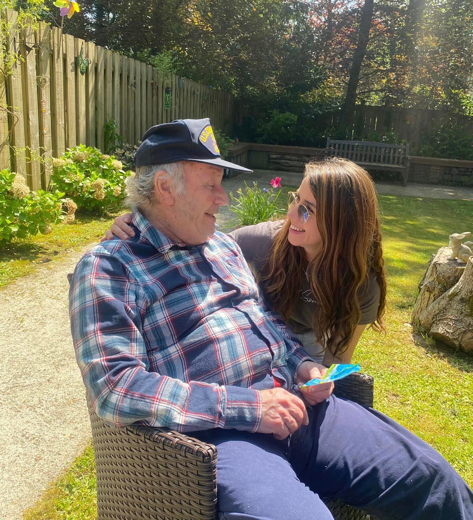 Enjoying some sunshine in the garden