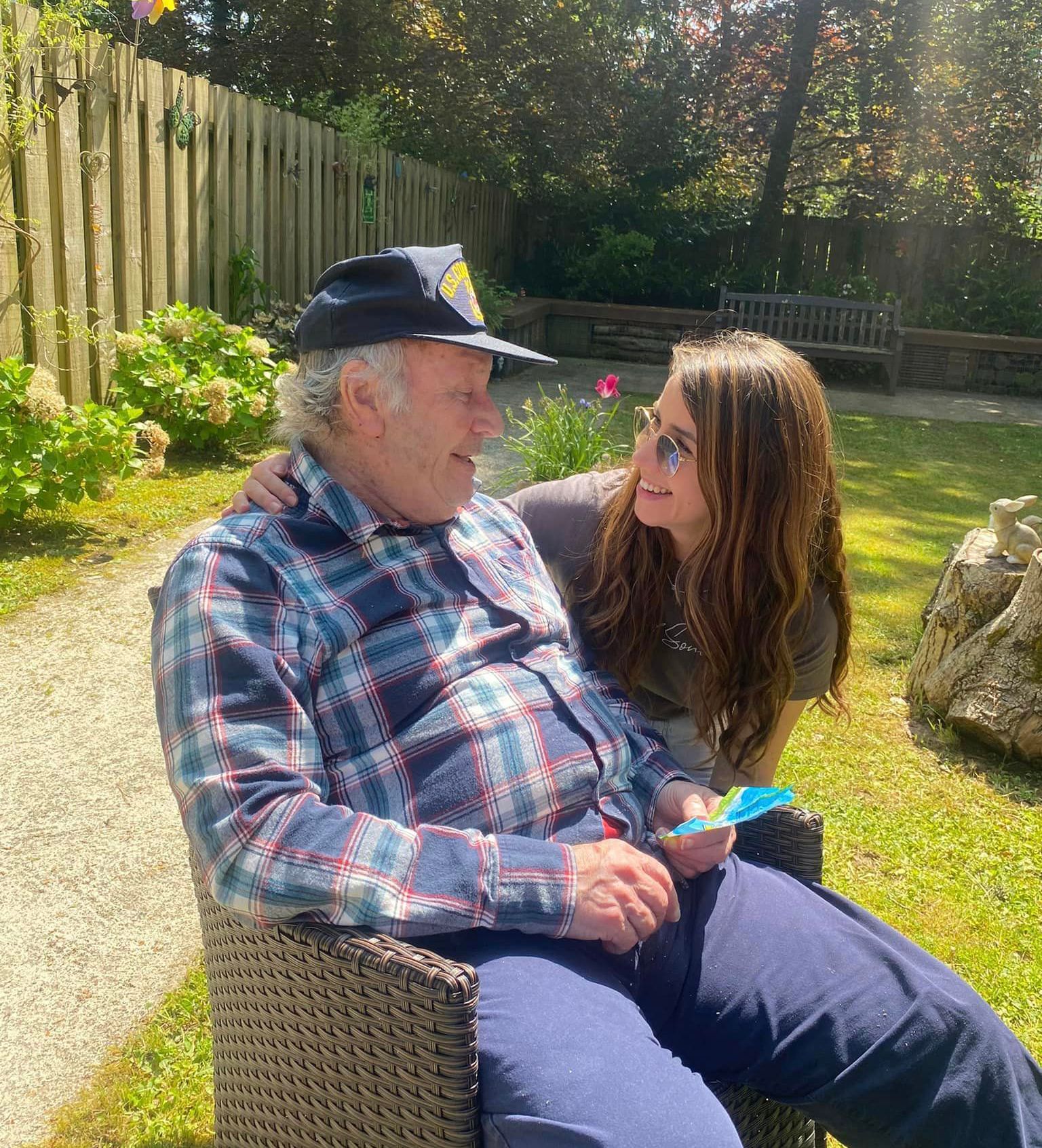 Enjoying some sunshine in the garden