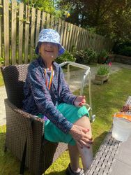 Enjoying summertime in the garden