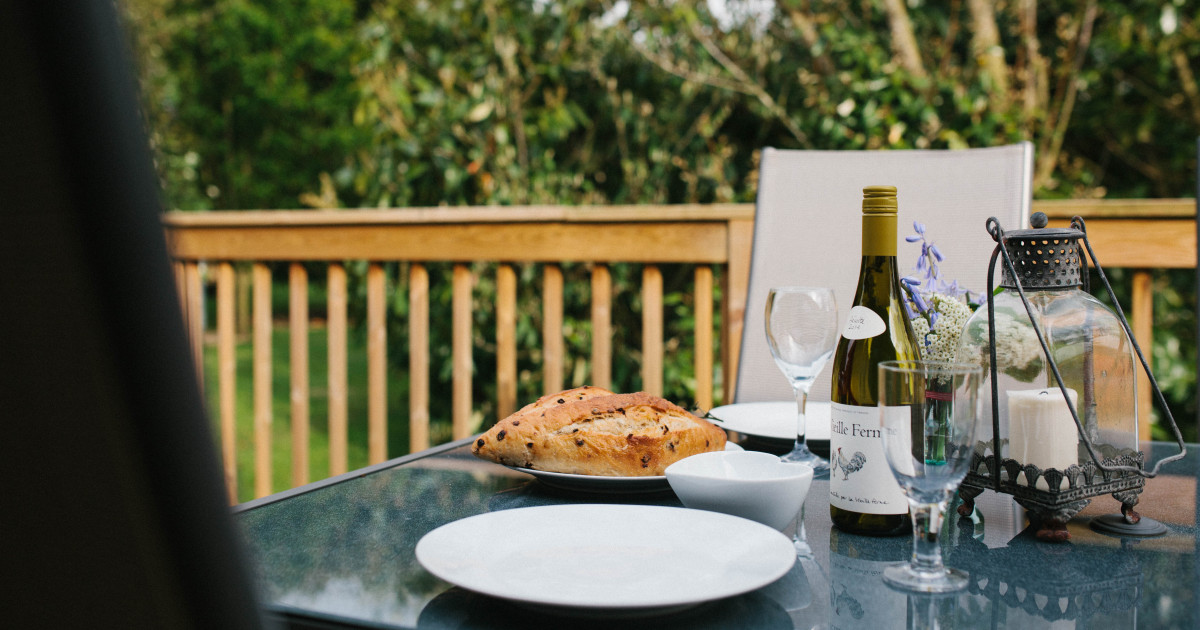 Food and drink at holiday lodge in Yorkshire