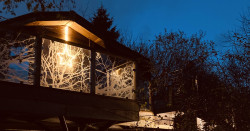 Treehouse at night