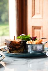 Toastie with Salad and Chips