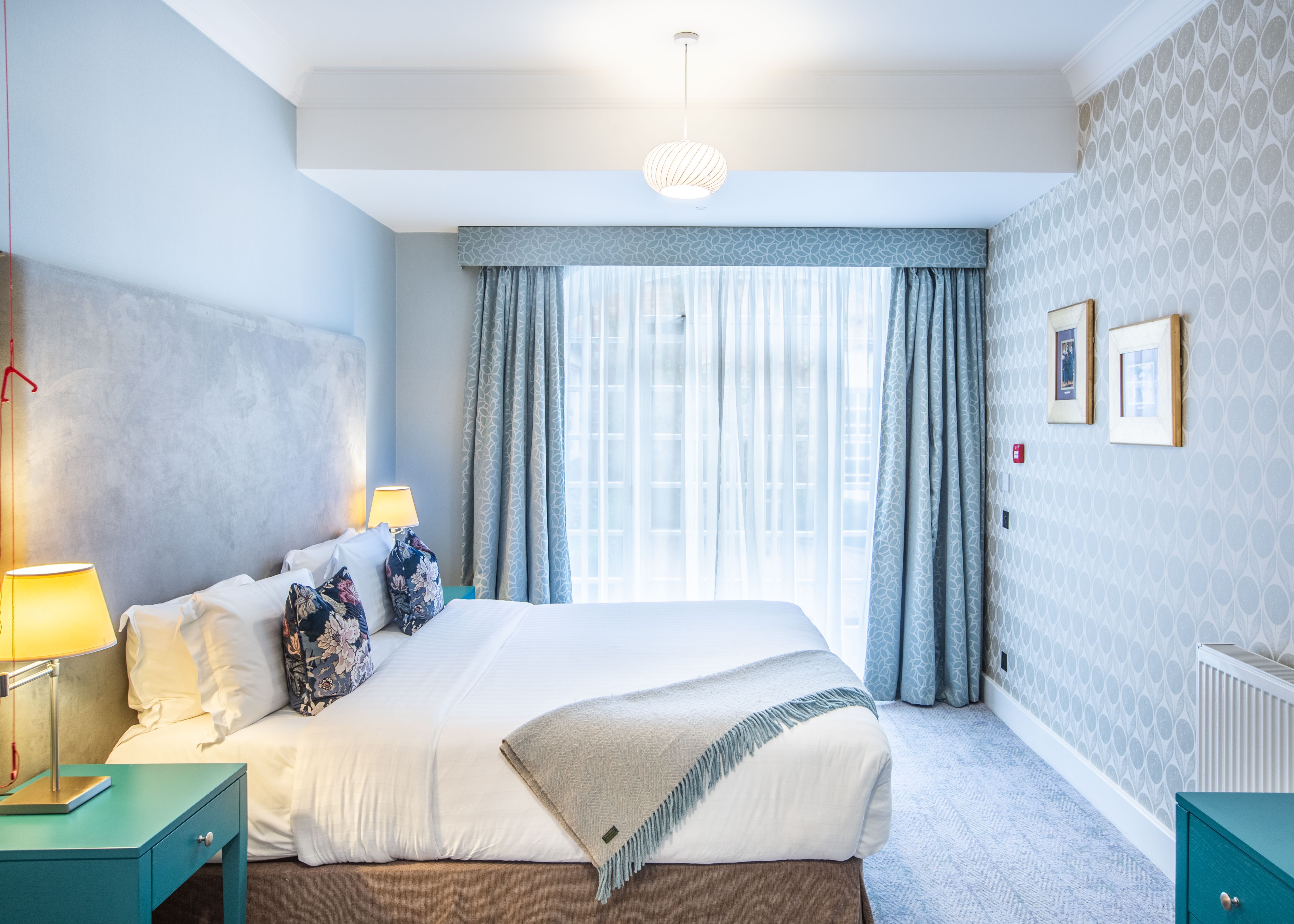 Bedroom with accessible door ways and accessible bathroom