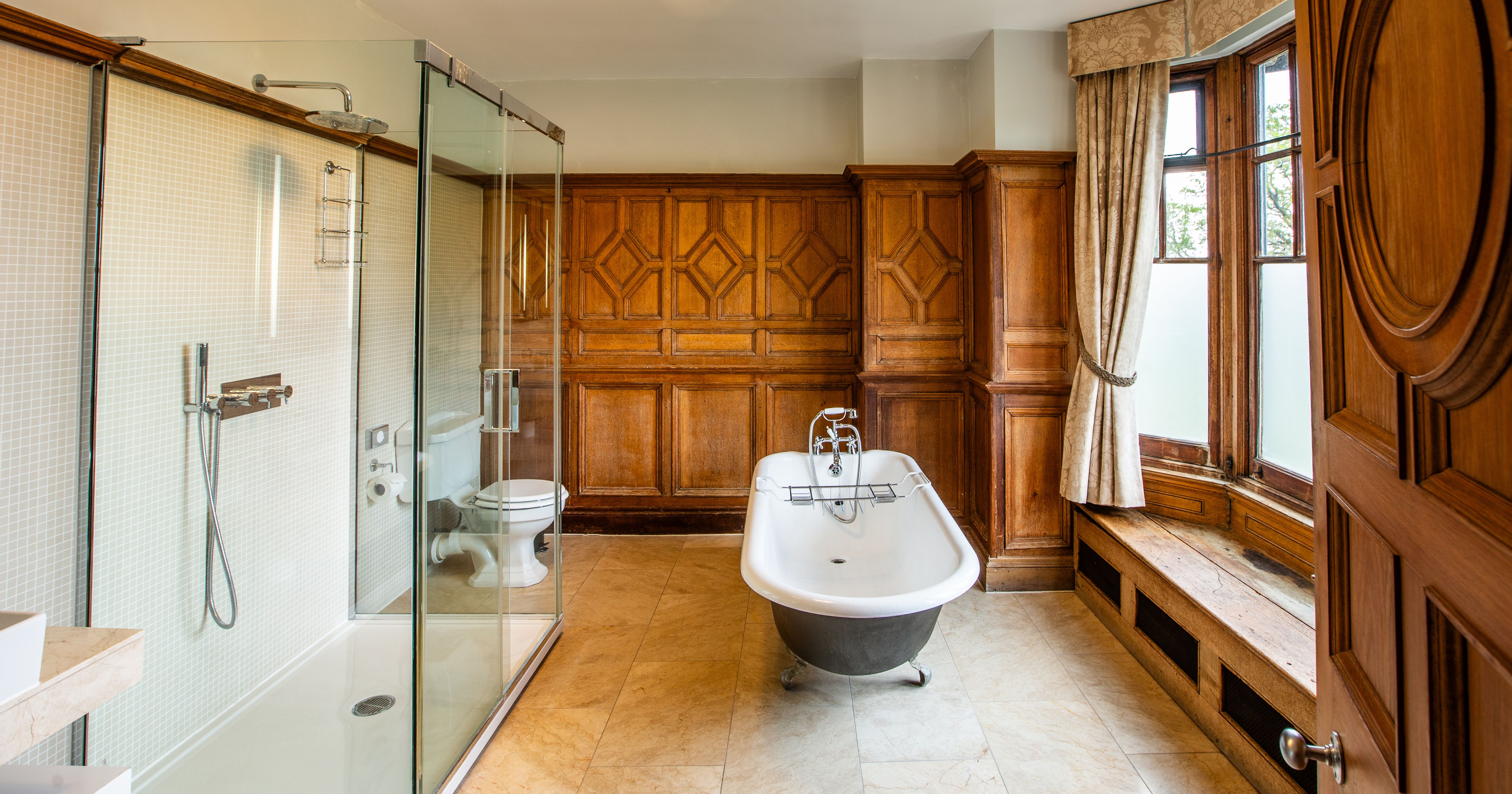 Large Bathroom with  Bathtub and Shower