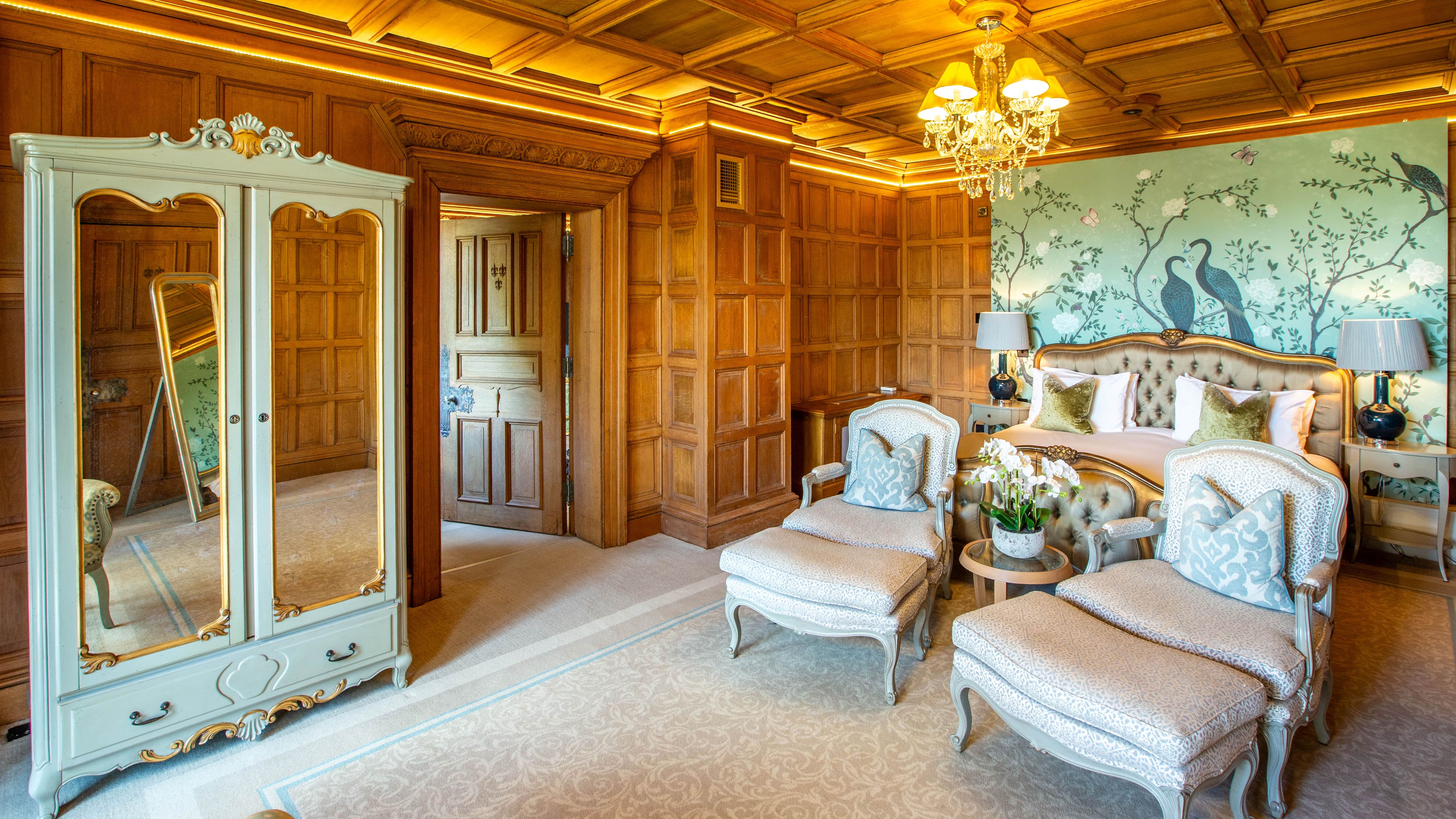 Spacious Bedroom With a wardrobe against the wall