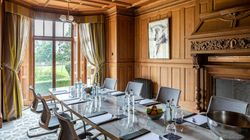 The boardroom set up in boardroom style