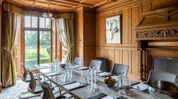 The boardroom set up in boardroom style
