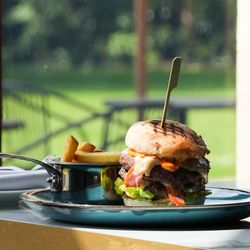 Burger and Chips